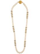 Chanel Vintage Pearl And Rhinestone Necklace
