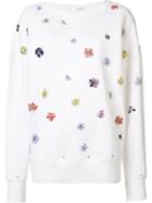 Faith Connexion Embellished Sweatshirt, Women's, Size: Xs, White, Cotton
