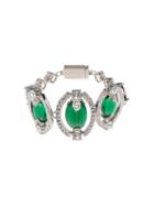 Miu Miu Embellished Beads Bracelet - Green