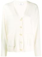 Allude Relaxed-fit Cardigan - White