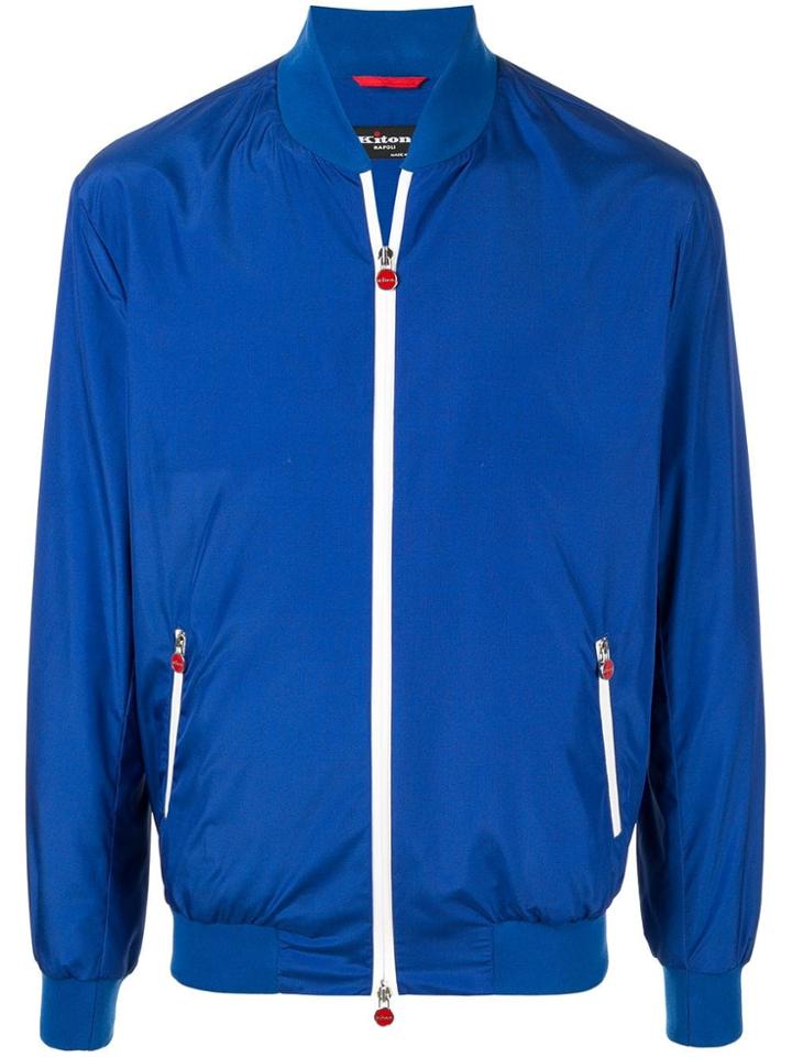 Kiton Bomber Jacket - Blue