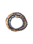 Nialaya Jewelry Buddha Tiger Eye, Jasper And Garnet Beaded Bracelet -