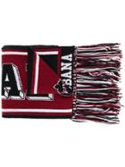 Dolce & Gabbana Printed Knit Scarf - Black
