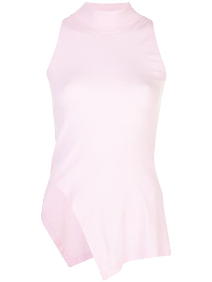 Rosetta Getty Sleeveless Pannelled Top - Pink