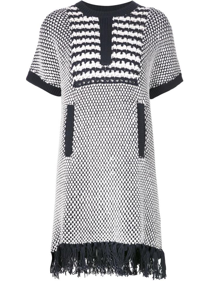 Thakoon Textured Knit Tunic, Women's, Size: Xs, Blue, Cotton/polyimide