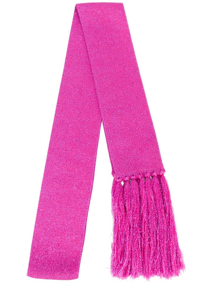 Dsquared2 Metallic Scarf, Women's, Pink/purple, Cotton/polyester/viscose