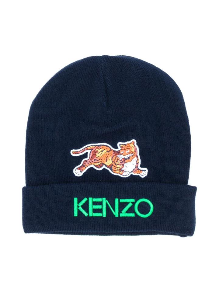 Kenzo Kids Knit Cap - Blue
