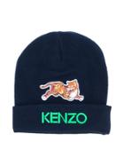 Kenzo Kids Knit Cap - Blue
