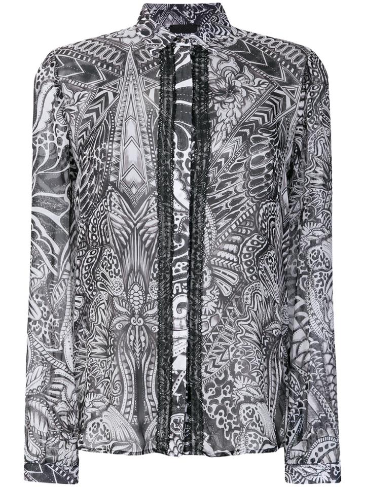 Just Cavalli Floral Shirt - Black