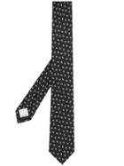 Valentino Logo Embroidered Tie - Black