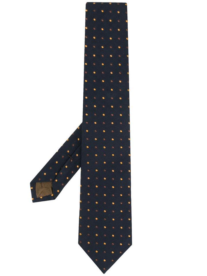 Church's Polka Dot Pattern Necktie - Blue