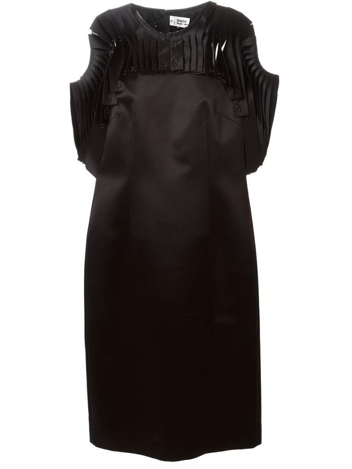Comme Des Garcons Noir Kei Ninomiya Chain Pleat Detail Dress