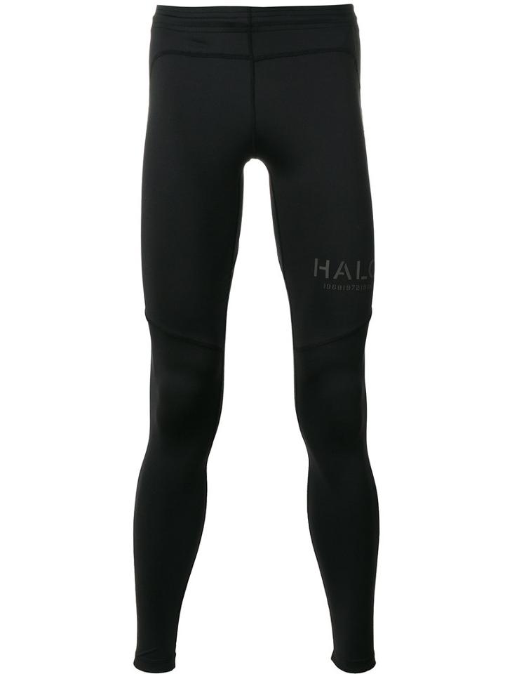 Halo Logo Leggings, Men's, Size: Large, Black, Polyamide/spandex/elastane