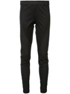 Faith Connexion - Diagonal Cut Leggings - Women - Cotton/spandex/elastane - 36, Black, Cotton/spandex/elastane