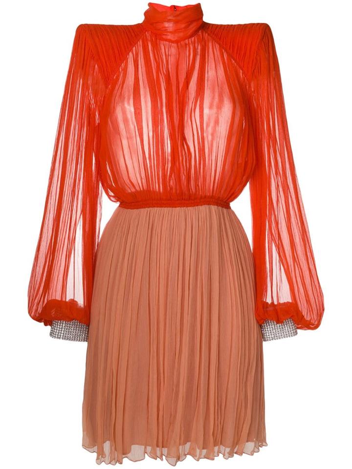 Nina Ricci Pleated Flared Dress