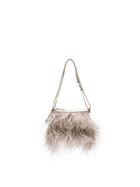 Marques'almeida Feather Shoulder Bag - Grey