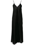 Lost & Found Rooms Draped Flared Dress - Black