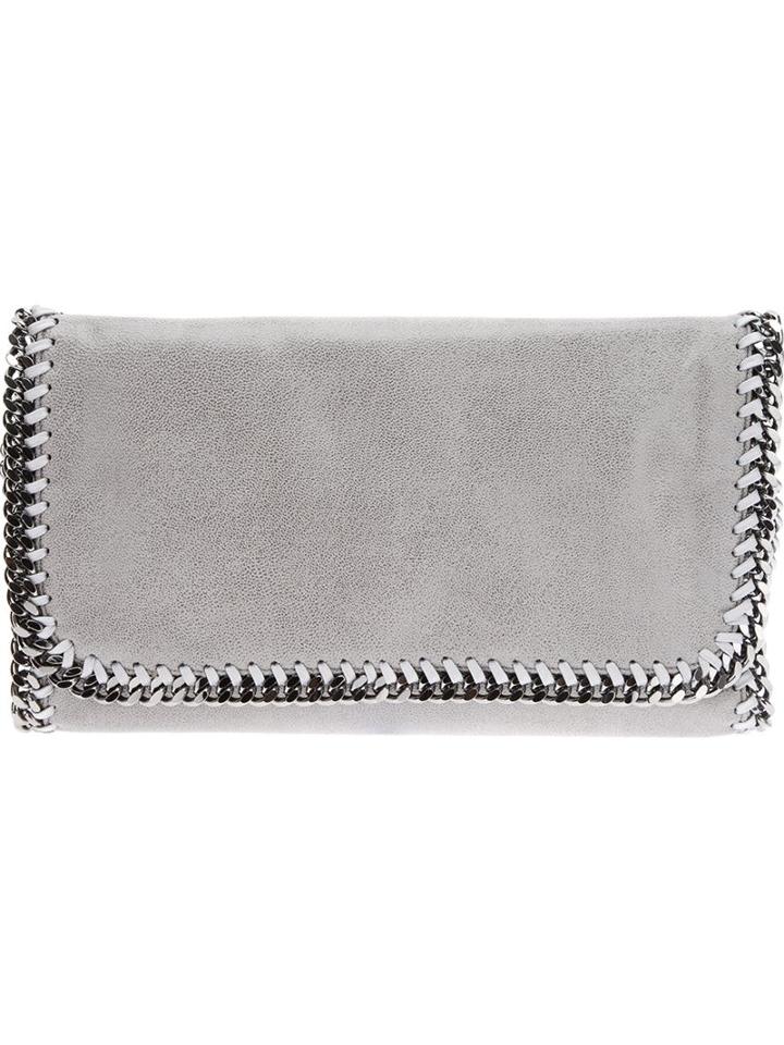 Stella Mccartney 'falabella' Shoulder Bag, Women's, Grey, Artificial Leather