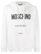Moschino Couture! Drawstring Hoodie - White