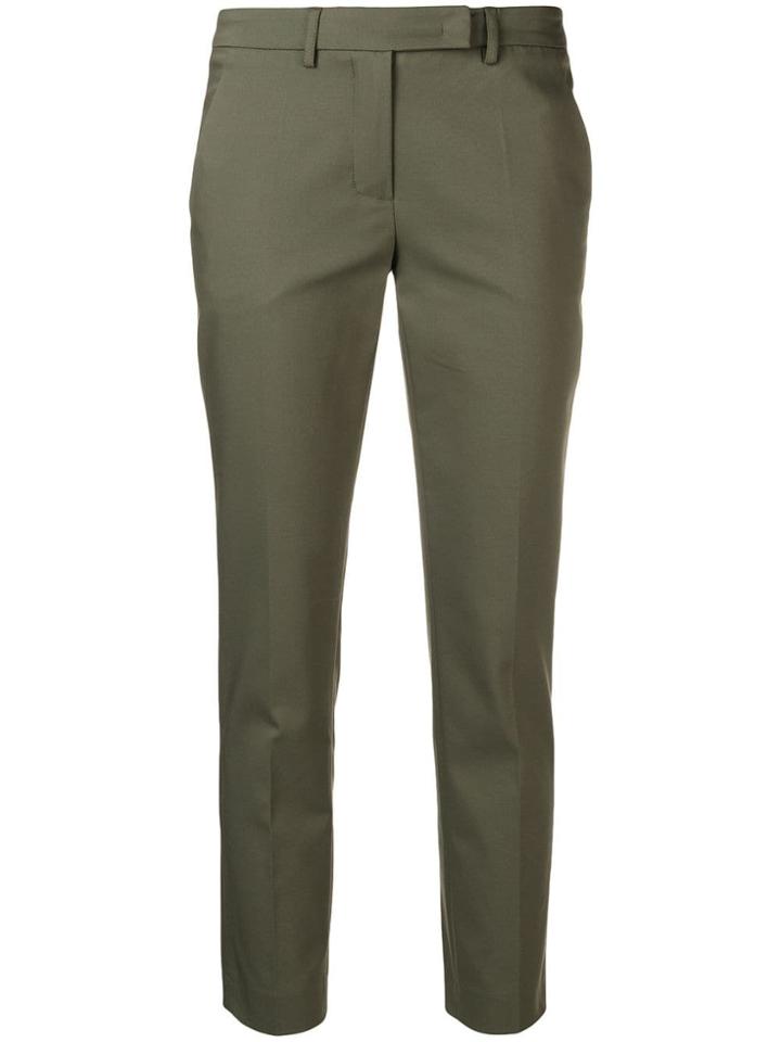 Blanca Cropped Tailored Trousers - Green