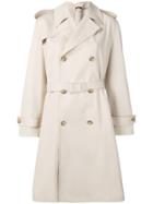 Maison Margiela Simple Belted Raincoat - Neutrals