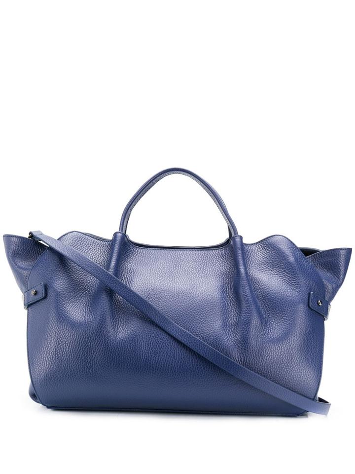 Fabiana Filippi Large Textured Tote Bag - Blue