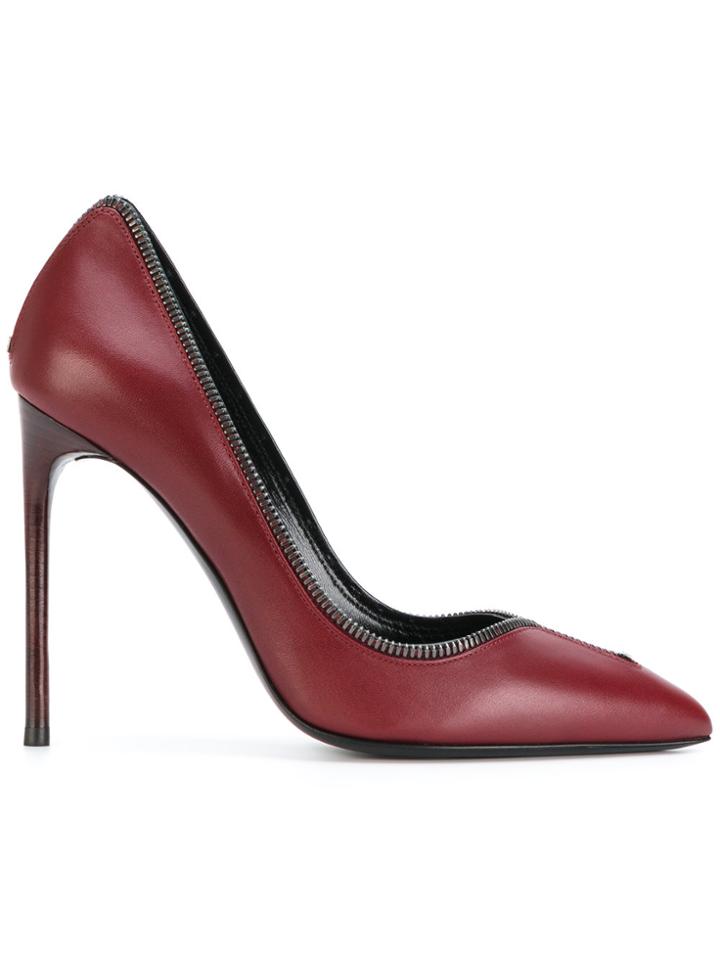 Tom Ford Zip Detail Pumps - Red