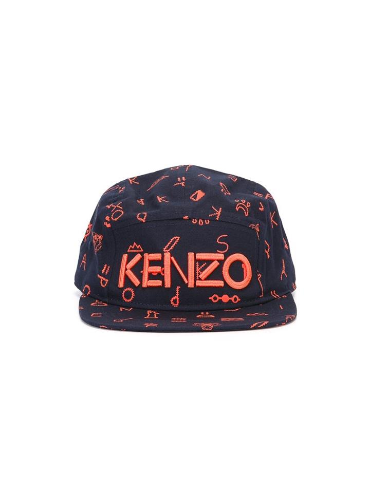 Kenzo Kids Symbols Print Cap, Boy's, Size: 44 Cm, Blue