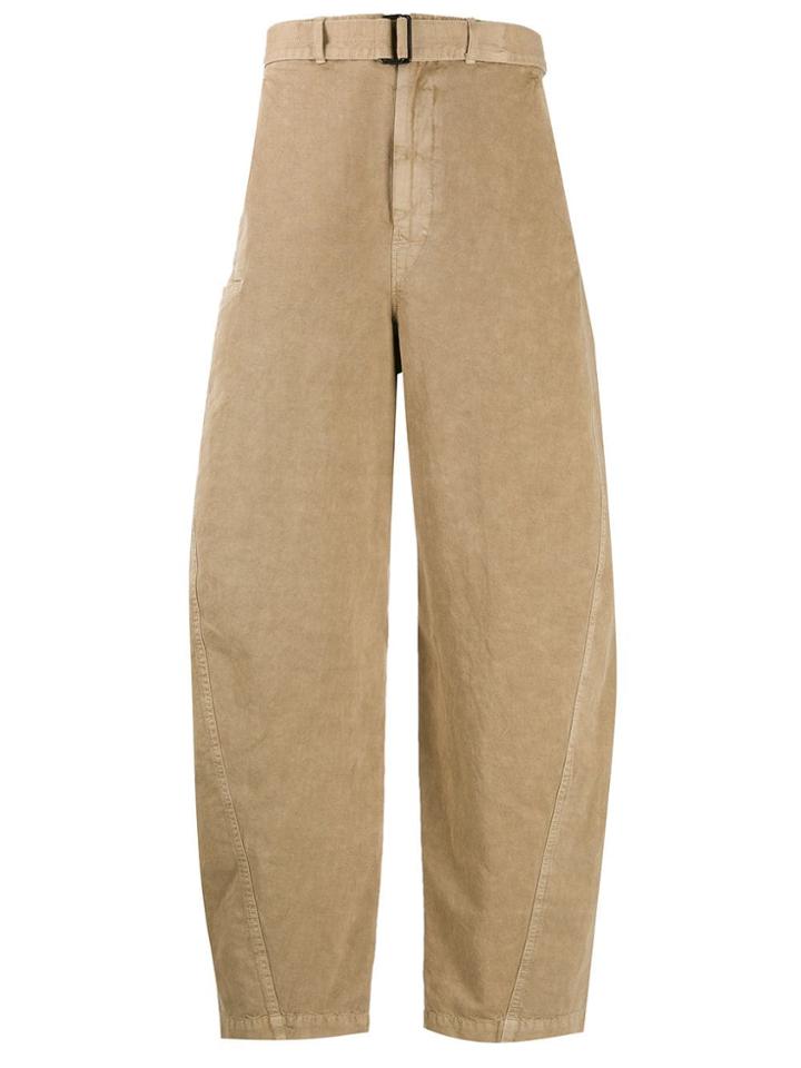 Lemaire Wide Leg Trousers - Neutrals