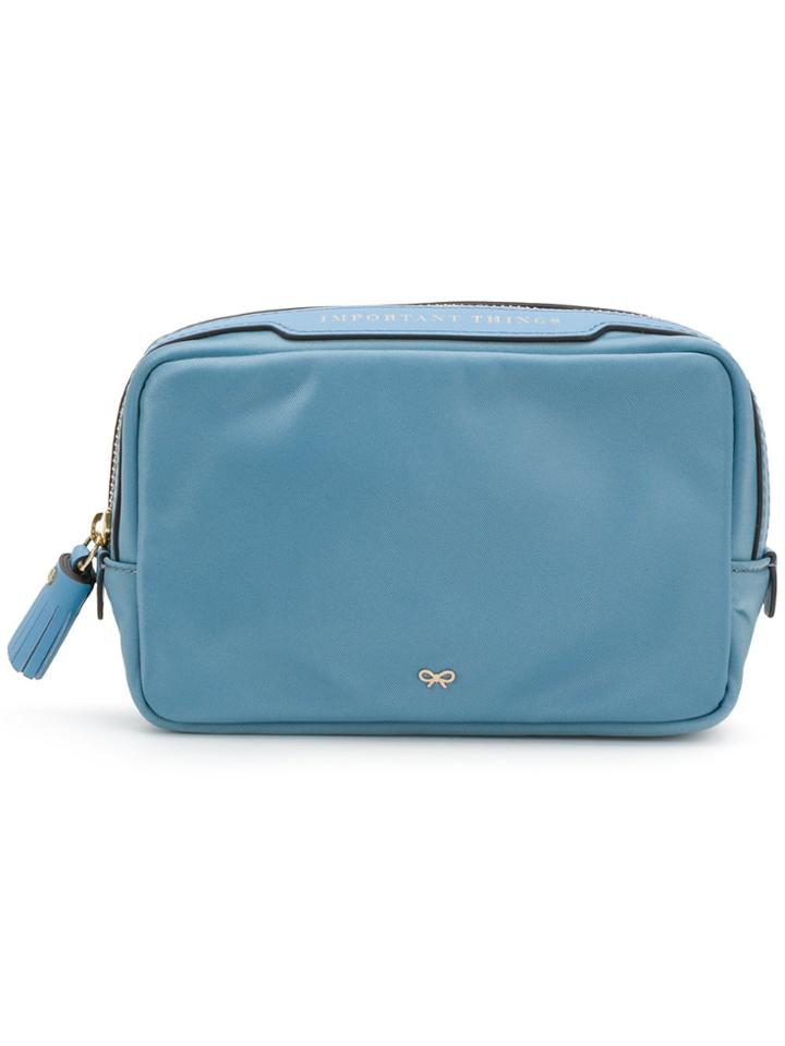 Anya Hindmarch Important Things Make-up Bag - Blue