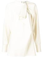Valentino Maxi Ruffle Blouse - Neutrals