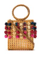 Serpui Embellished Straw Bag - Nude & Neutrals