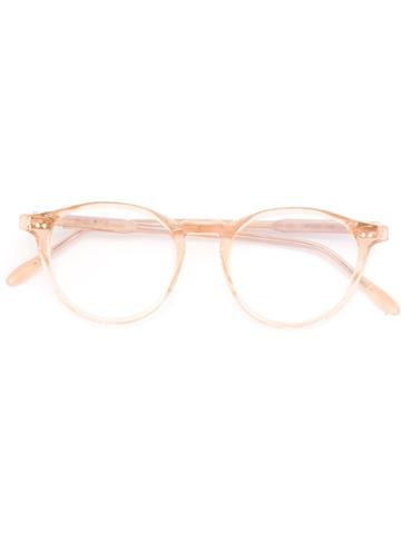 Pantos Paris Round Frame Glasses - Nude & Neutrals