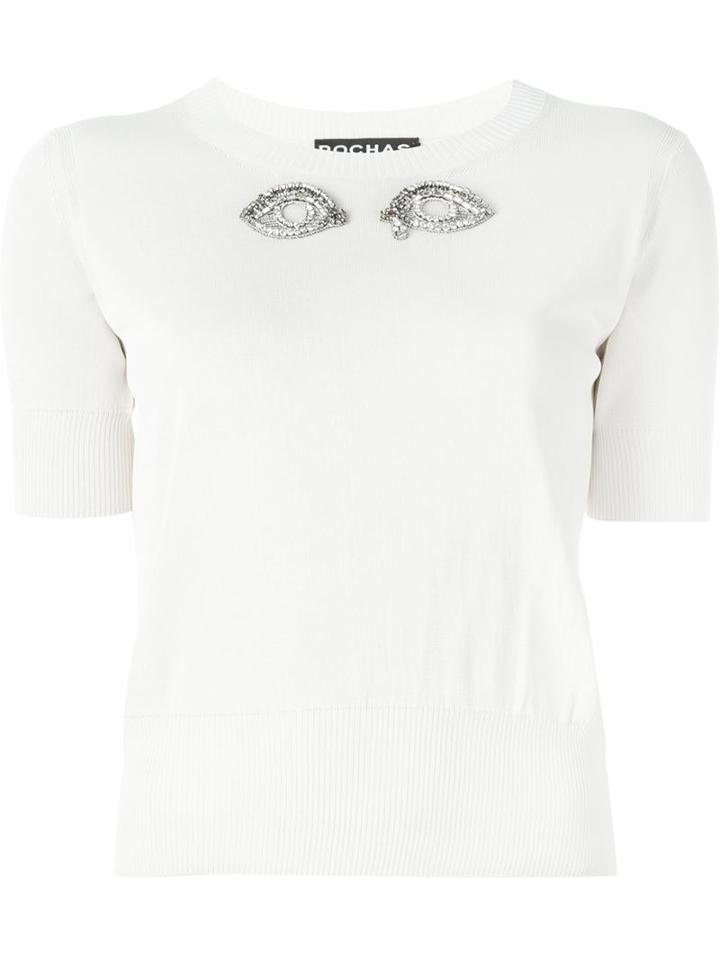 Rochas Crystal Embellished Top