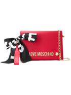 Love Moschino Brand Logo Clutch - Red