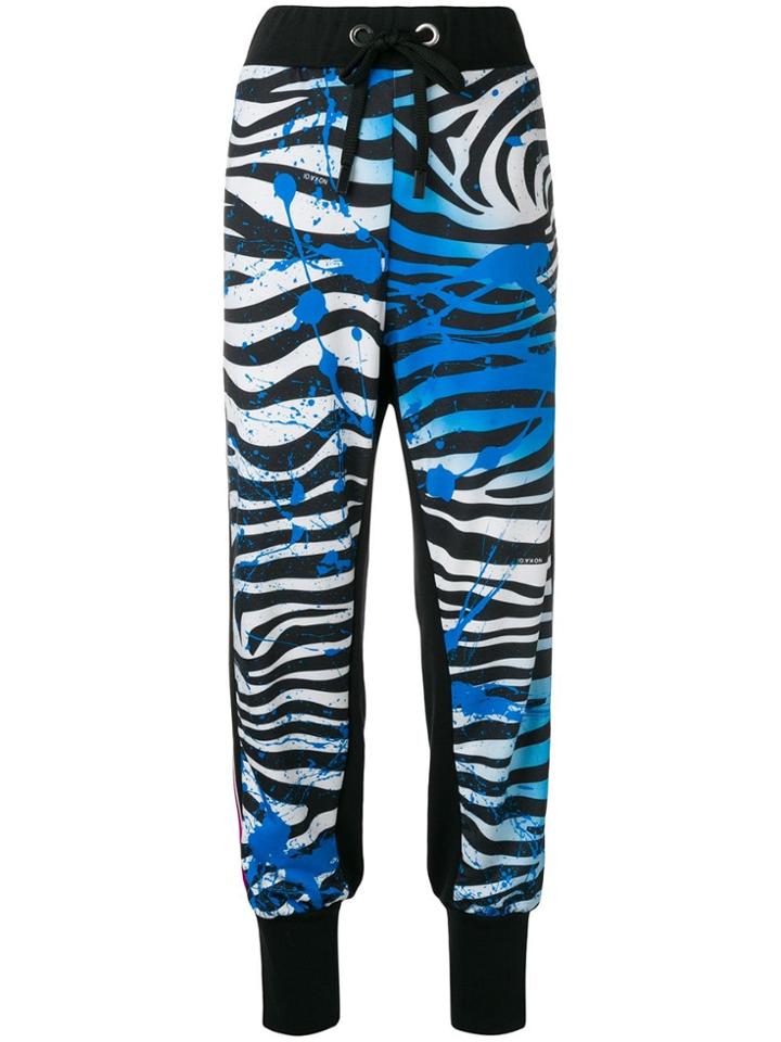 No Ka' Oi Zebra Print Track Trousers - Black