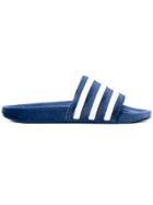 Adidas Adilette Velvet Slides - Blue
