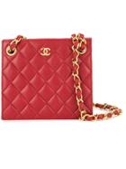 Chanel Vintage Mini Cc Square Bag - Red