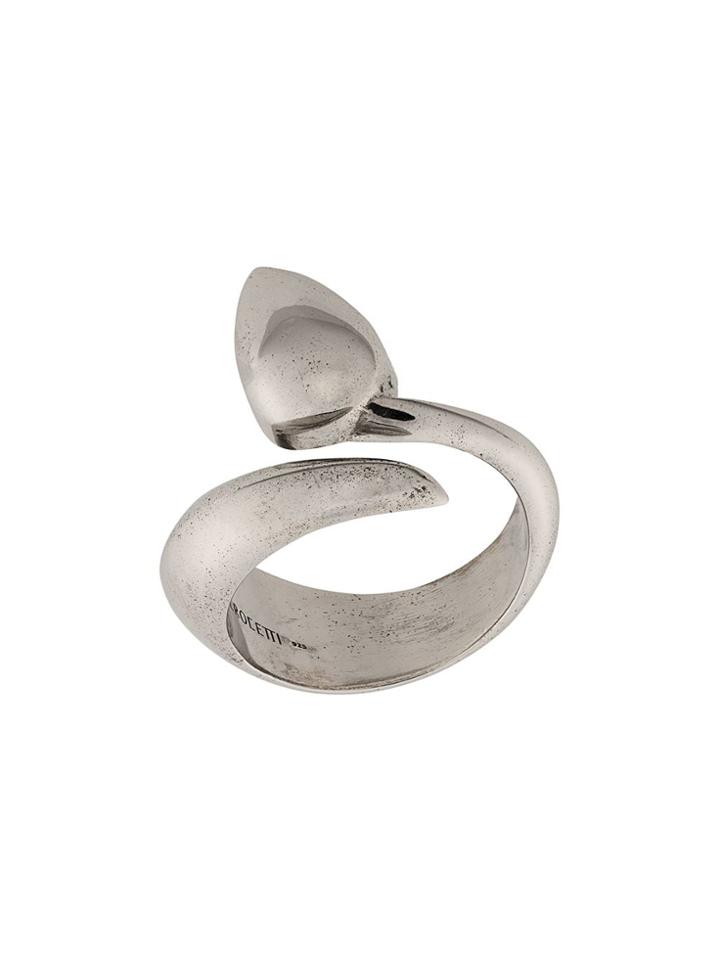 Alan Crocetti Wrap-style Open Ring - Silver