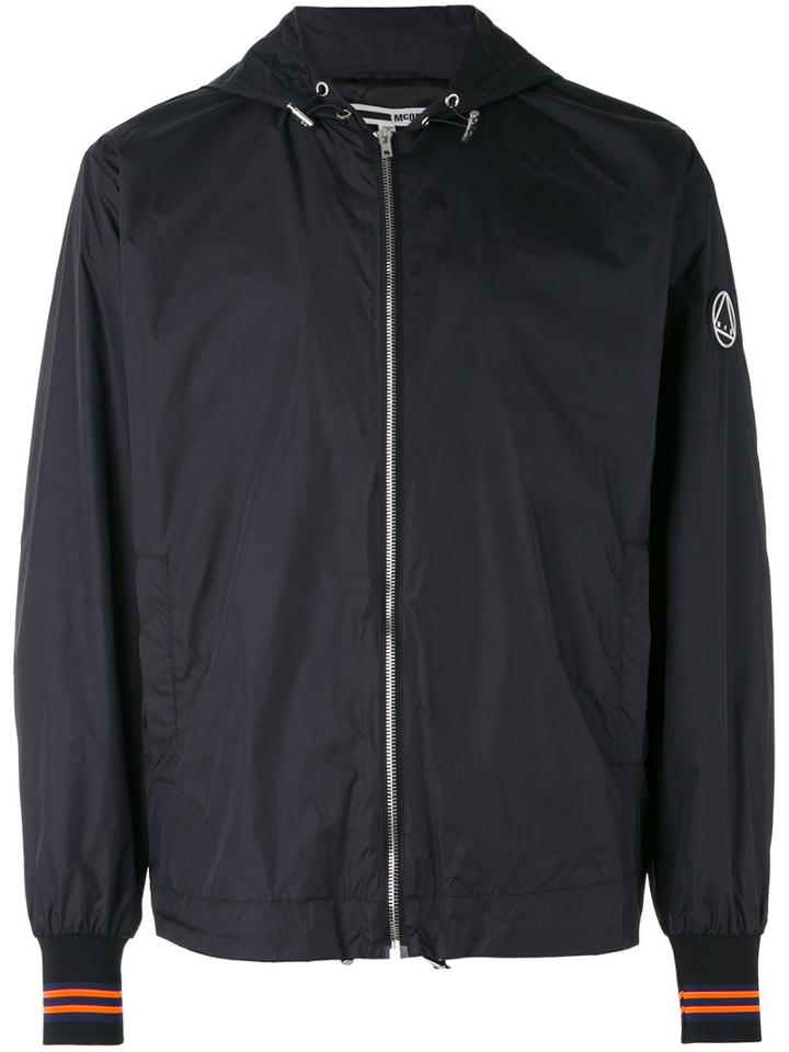 Mcq Alexander Mcqueen - Contrast Stripe Bomber Jacket - Men - Polyamide/acetate/viscose - 50, Black, Polyamide/acetate/viscose