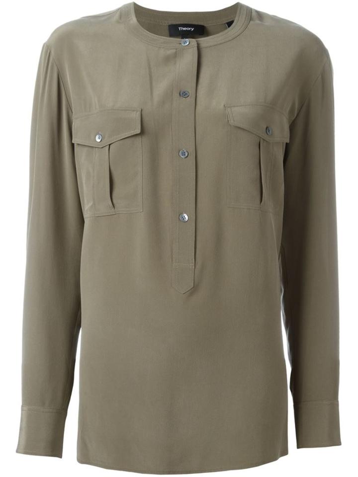 Theory Chest Pockets Blouse