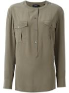 Theory Chest Pockets Blouse