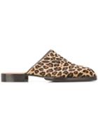 Hender Scheme Leopard Print Mules - Nude & Neutrals