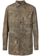 Ziggy Chen Antique Print Shirt - Brown