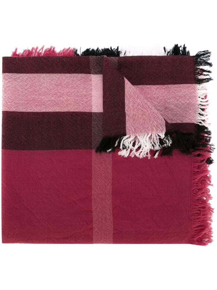 Burberry Kids Striped Scarf, Girl's, Pink/purple