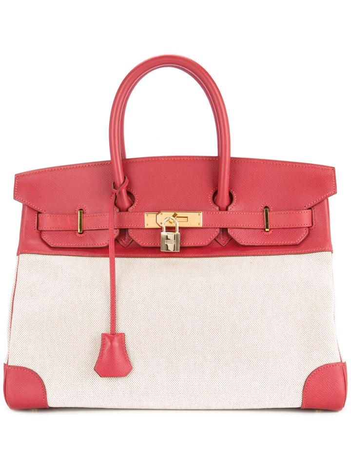 Hermès Vintage Birkin 35 Tote Bag - Nude & Neutrals