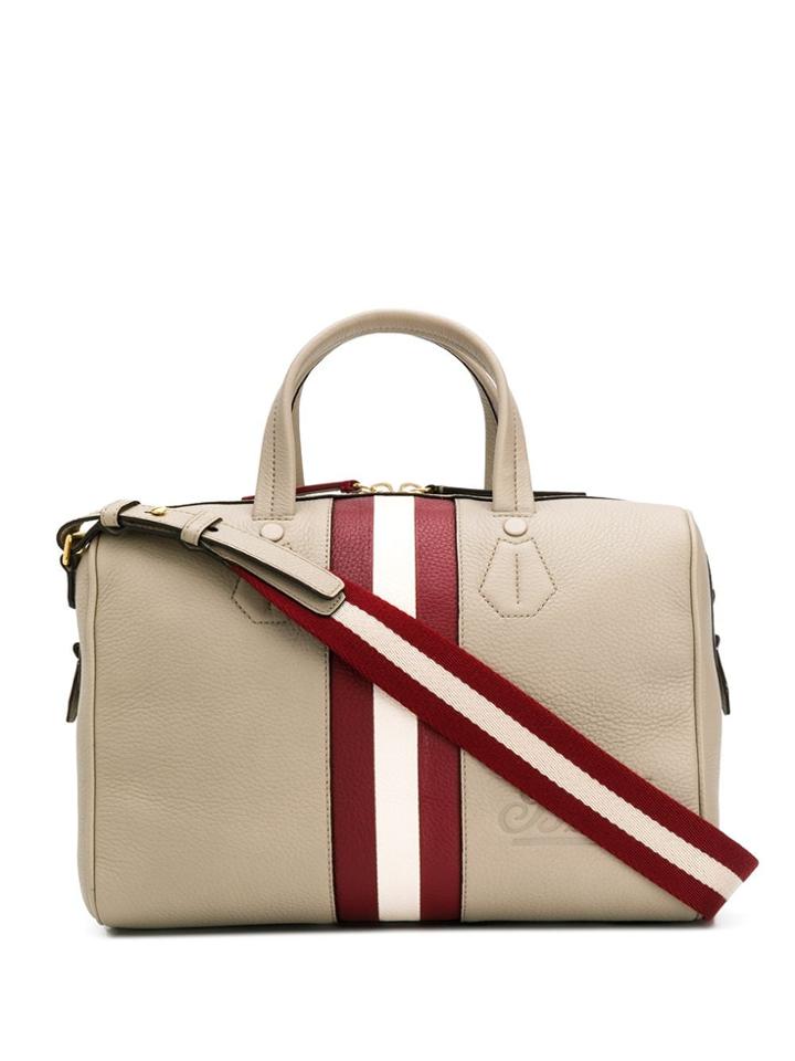 Bally Shawn Striped Tote - Neutrals