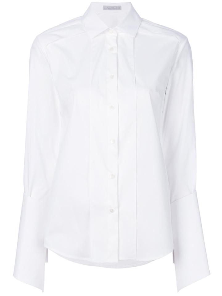 Palmer / Harding Pleated Front Shirt - White