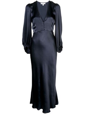 Shona Joy Morrison Bias Midi Dress - Blue
