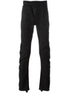 11 By Boris Bidjan Saberi Shredded Detail Jeans, Size: Xl, Black, Cotton/spandex/elastane